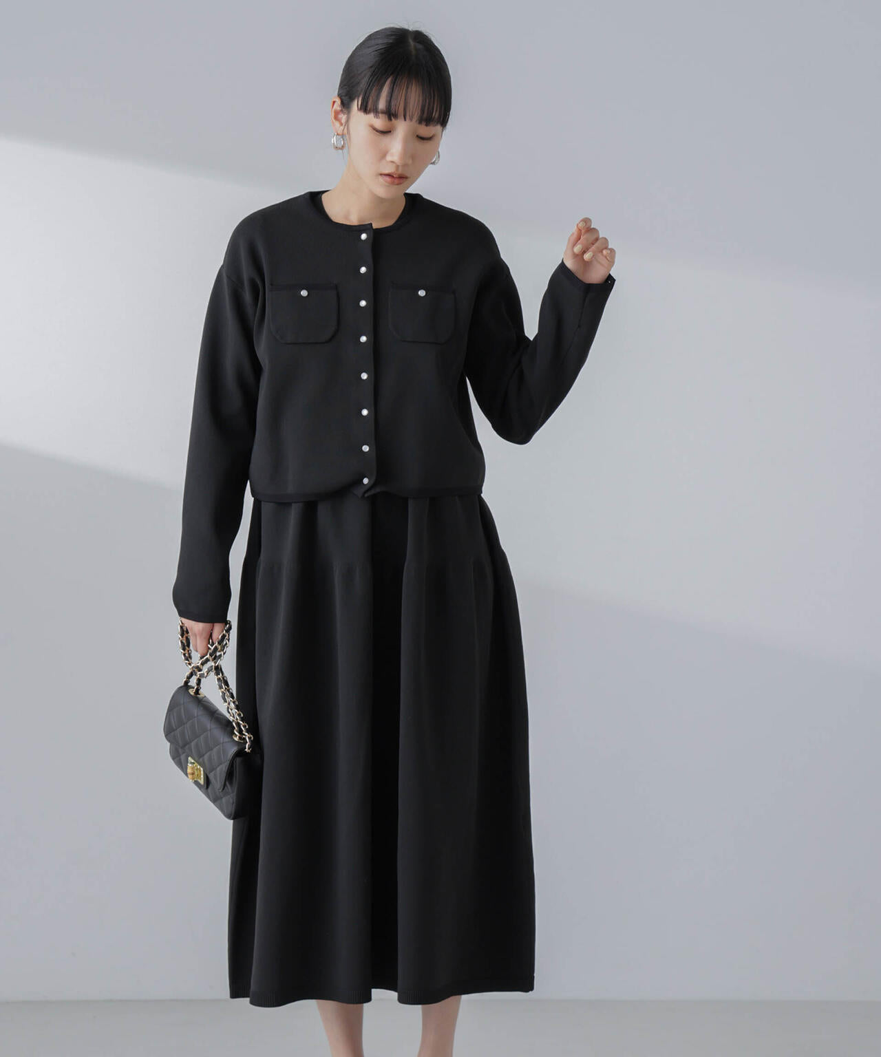 ティアードニットワンピース(セットアップ可) | NANO universe（ナノ