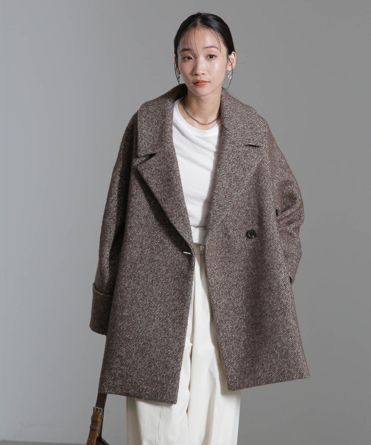 オーバーサイズツイードコート | NANO universe（ナノ・ユニバース
