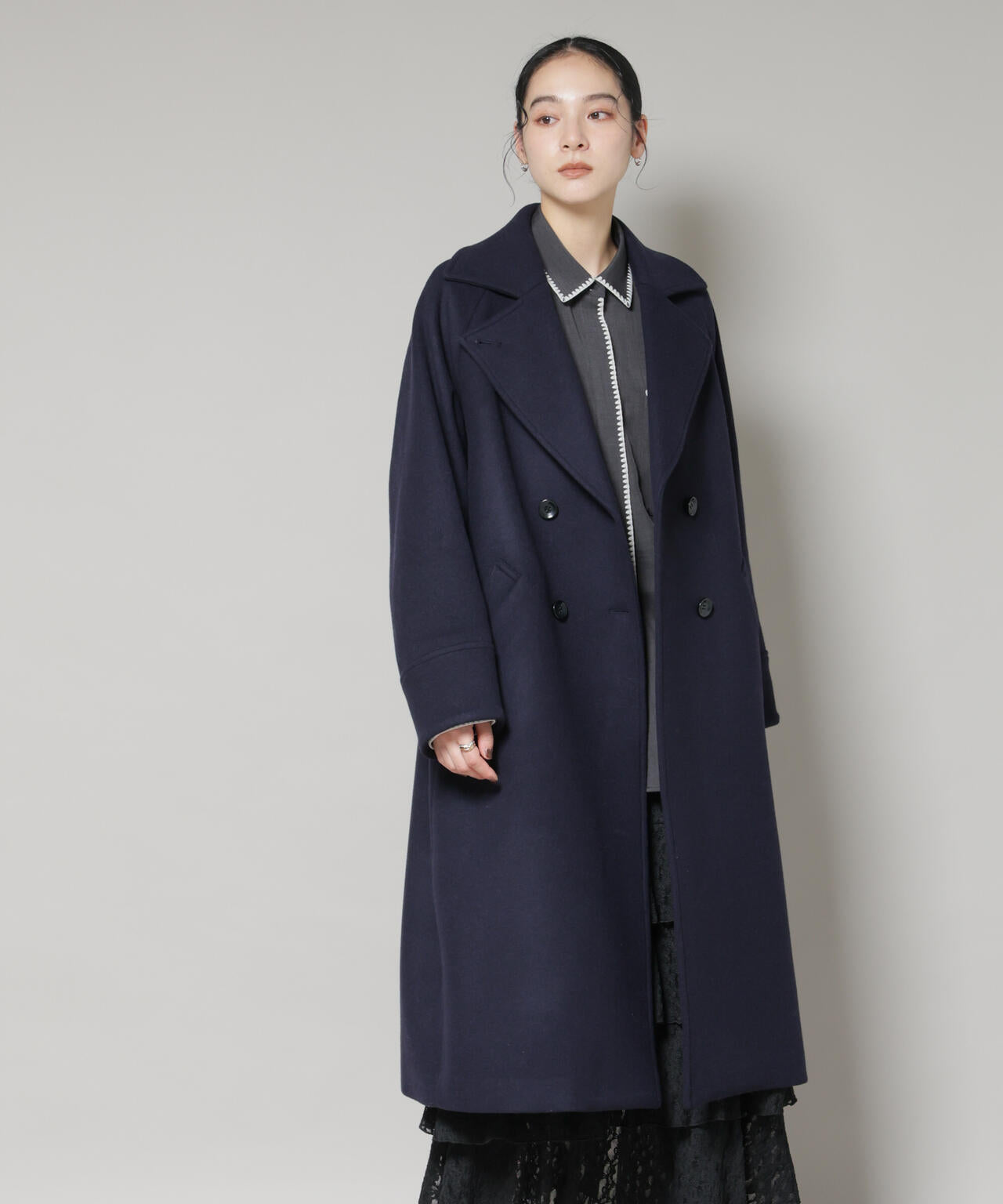 WooLoop コクーンダブルコート | NANO universe（ナノ・ユニバース