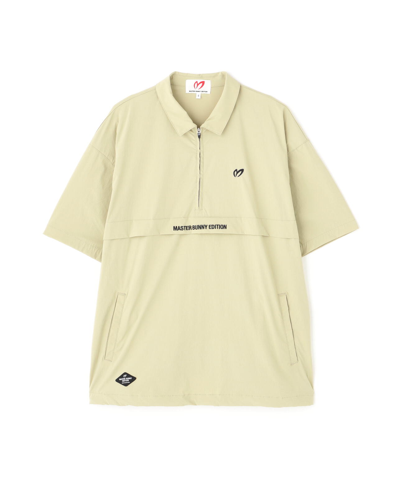 ナイロンストレッチ半袖ハーフジップ | MASTER BUNNY EDITION