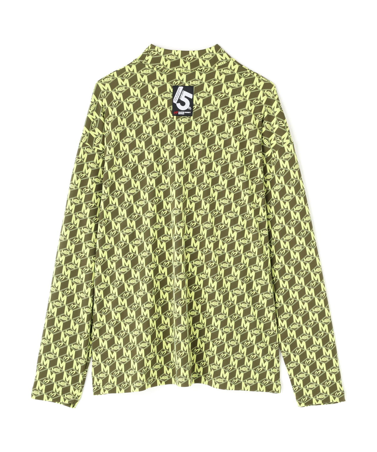 エコブルーMキューブジャガード長袖ハイネックカットソー | MASTER