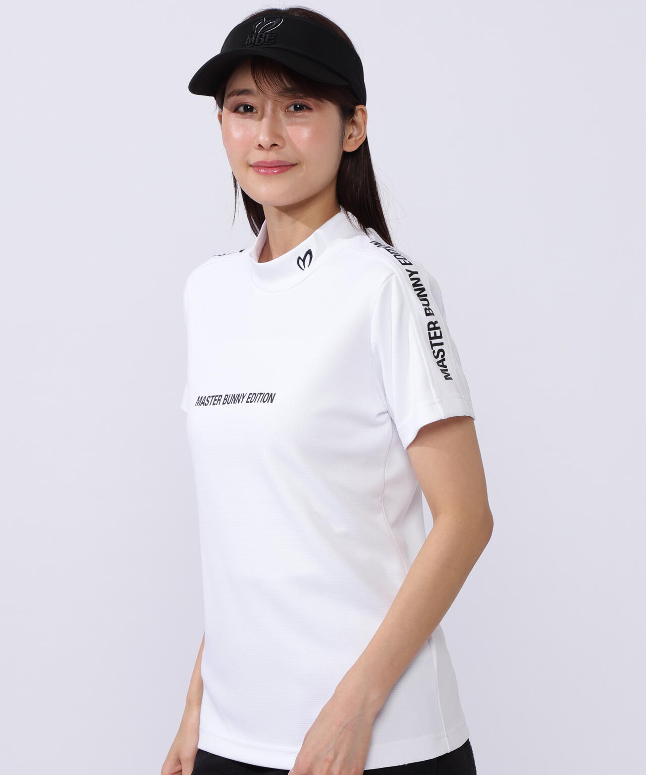 裏ワッフルジャージ半袖モックネックカットソー | MASTER BUNNY