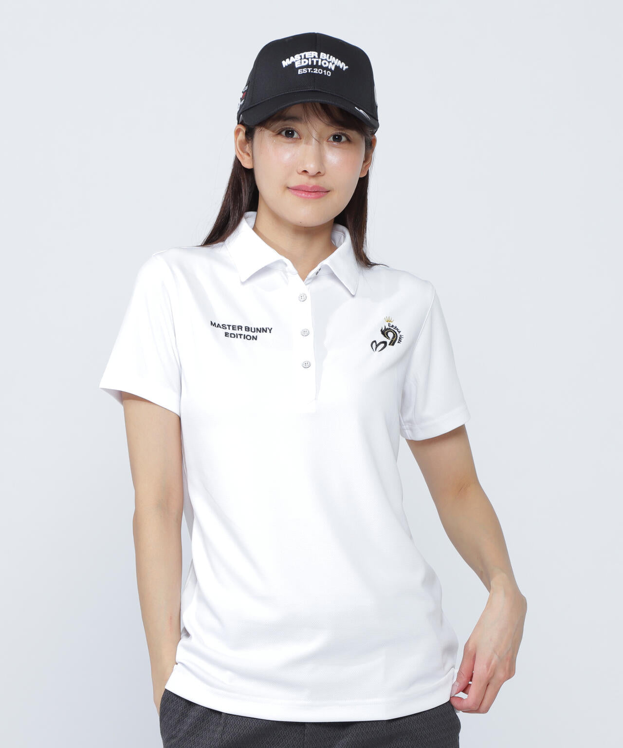 原プロアイコン】ミニ亀甲メッシュ半袖ポロシャツ | MASTER BUNNY