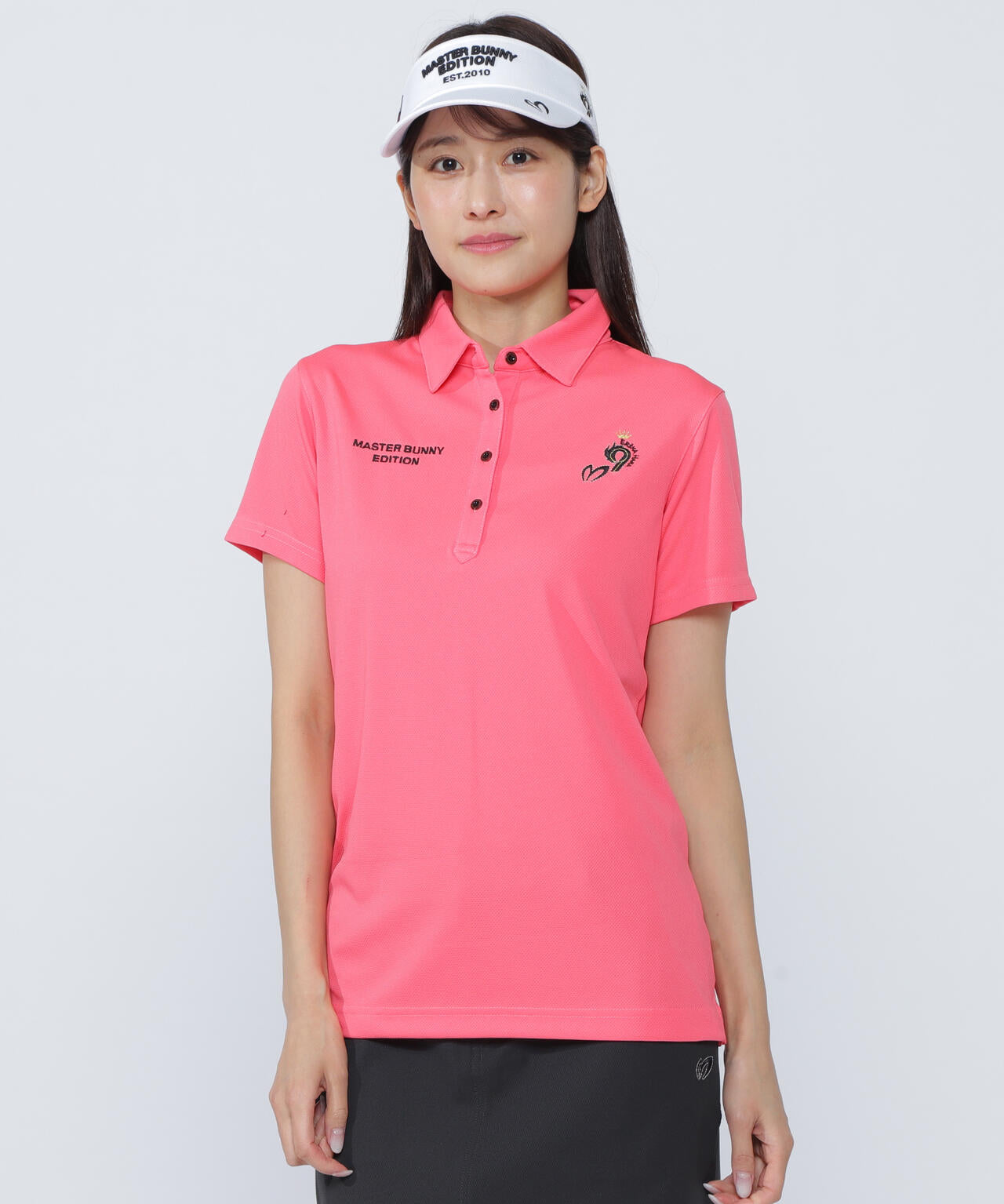原プロアイコン】ミニ亀甲メッシュ半袖ポロシャツ | MASTER BUNNY