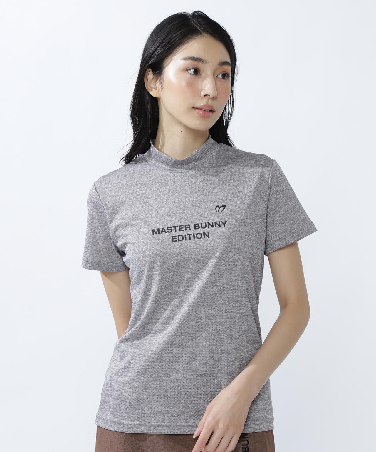 ベアメッシュ半袖モックネックカットソー | MASTER BUNNY EDITION