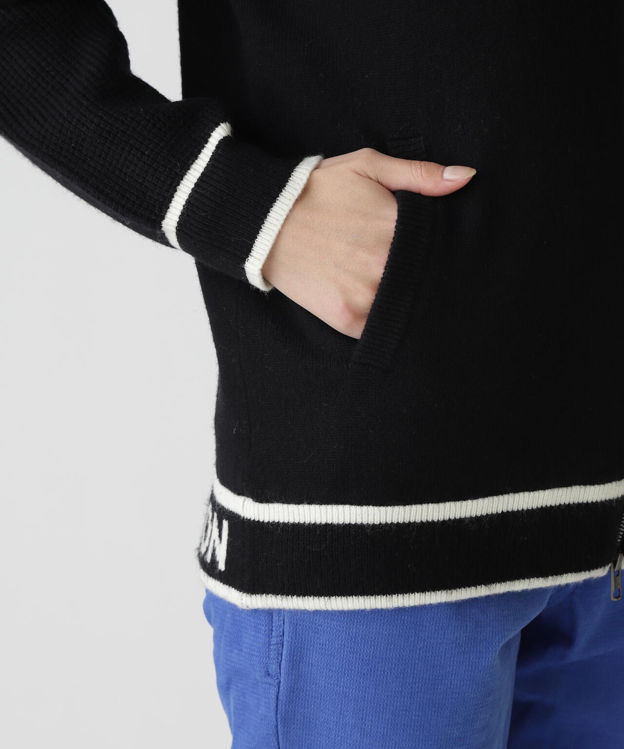 裏付きジップアップニットブルゾン | MASTER BUNNY EDITION（マスター