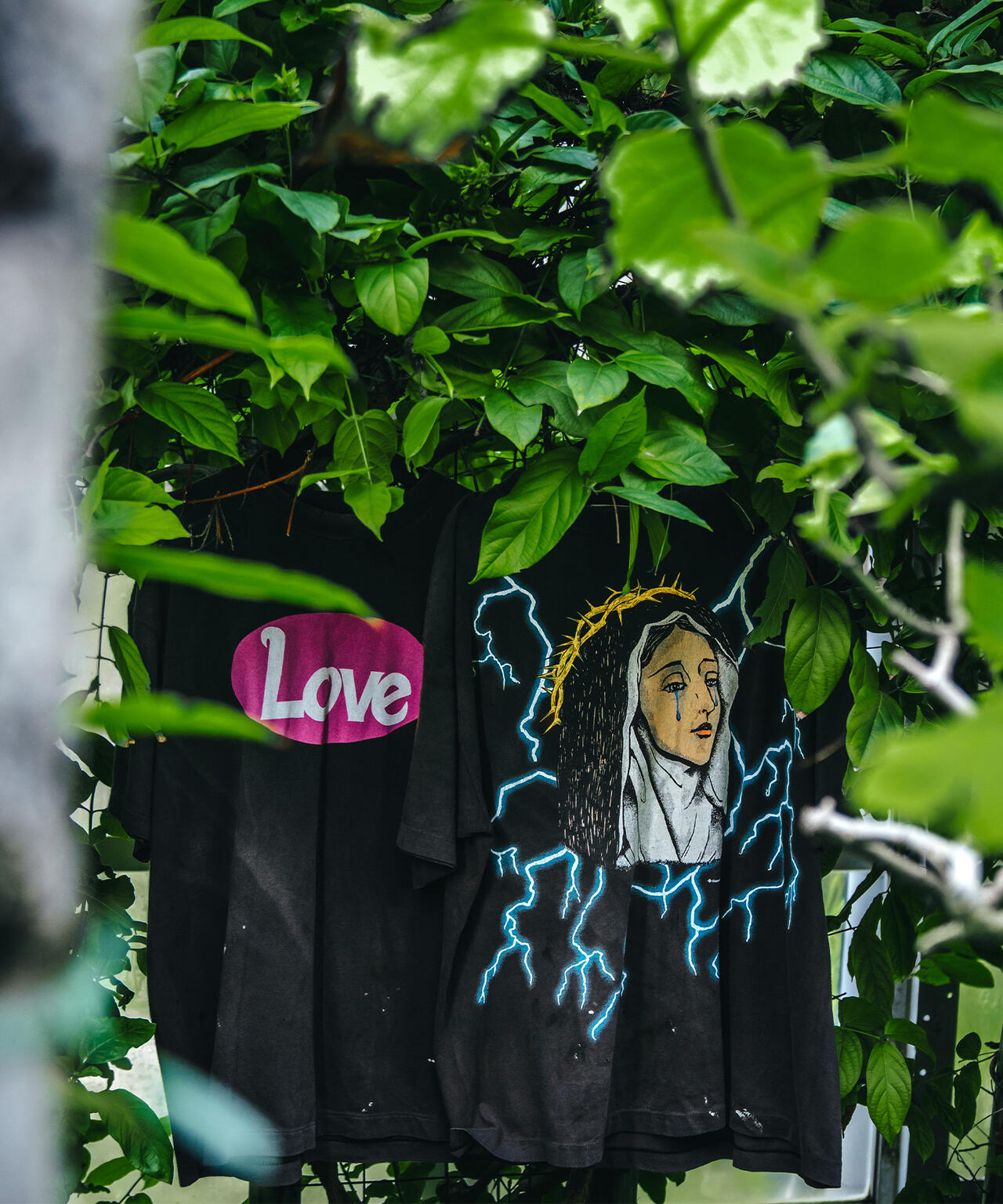 SAINT MICHAEL/セントマイケル/SS TEE MARIA BLACK | ROYAL FLASH