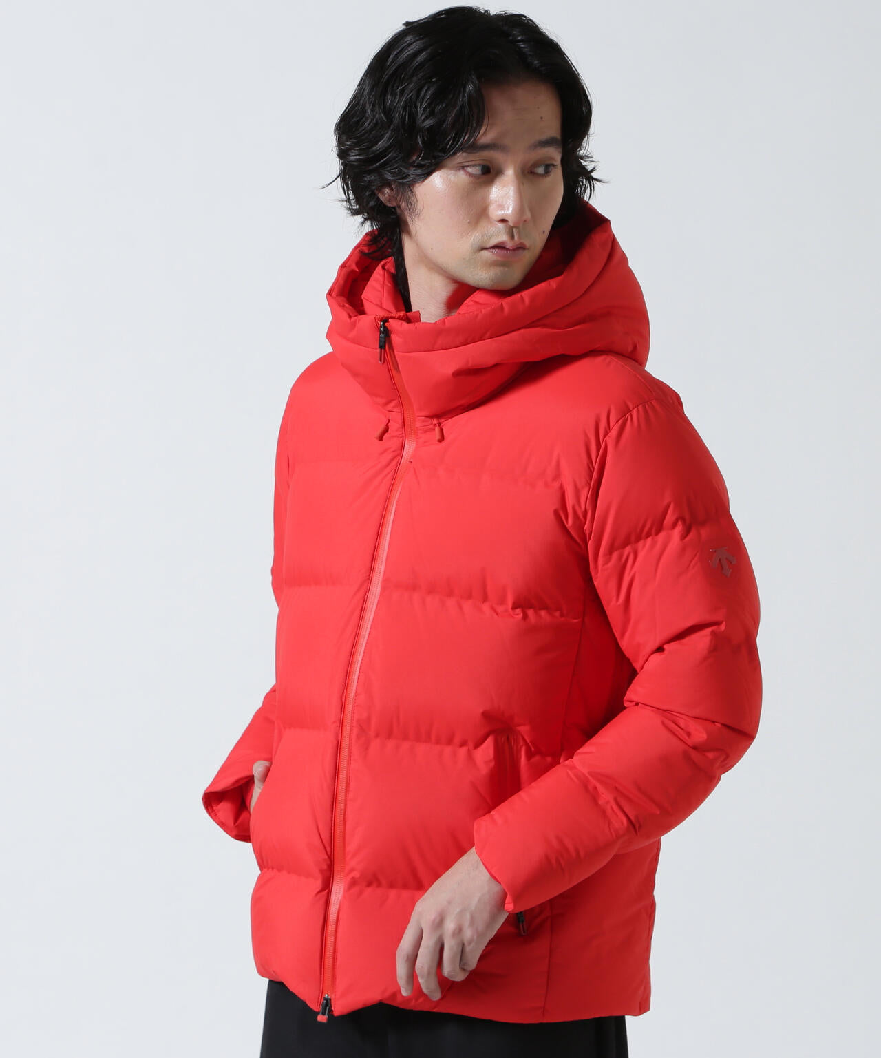 DESCENTE ダウンジャケット L レッド DESCENTE ALLTERRAIN/デサント