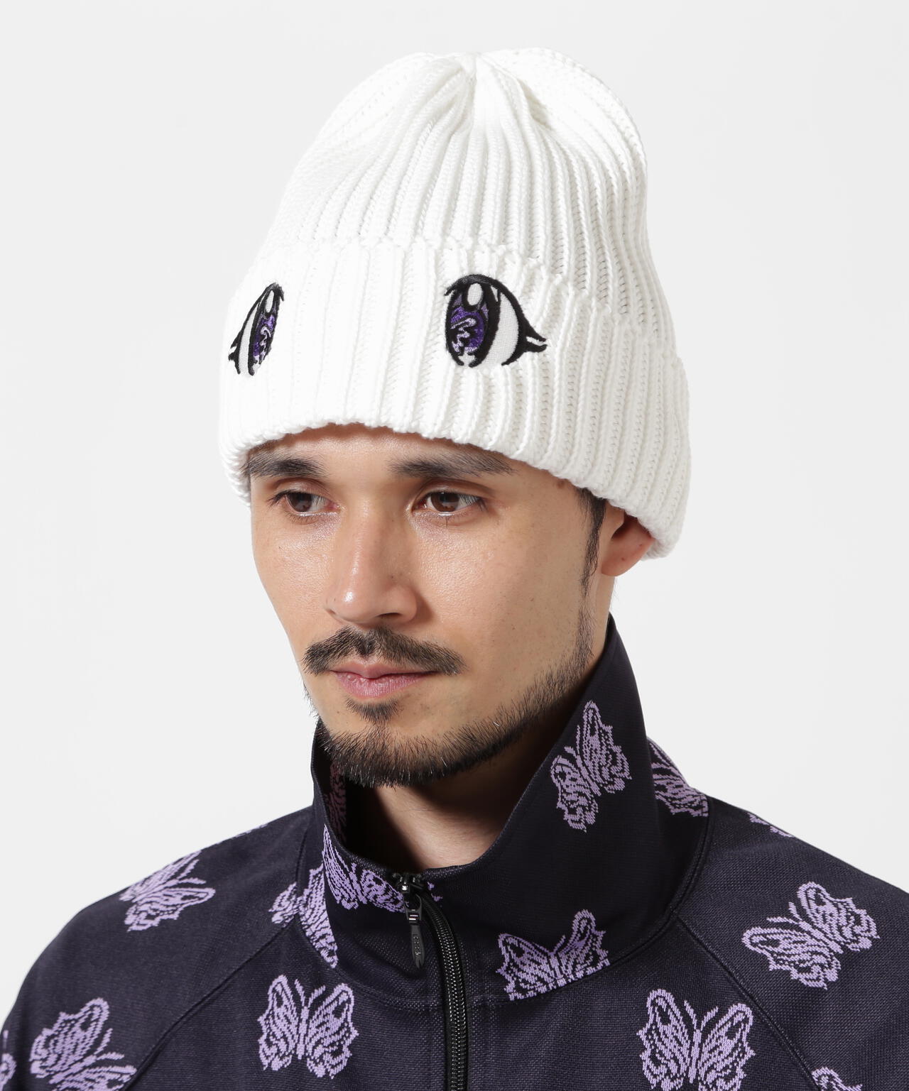 Needles × Kae Tanaka/ニードルズ×カエタナカ Watch Cap - KT Eyes Emb