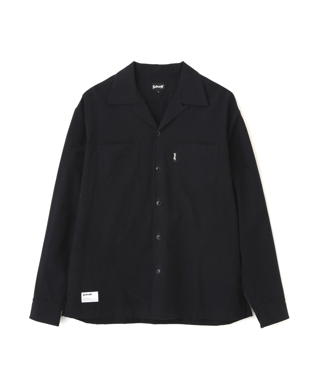 LS FLANNEL SHIRT PLAIN/プレーン フランネルシャツ | Schott