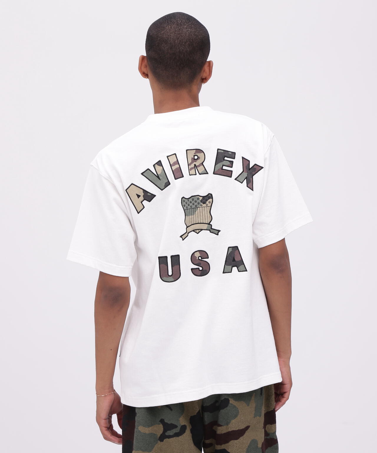 直営店限定》VARSITY CAMO LOGO T-SHIRT / バーシティ カモ ロゴ 半袖T