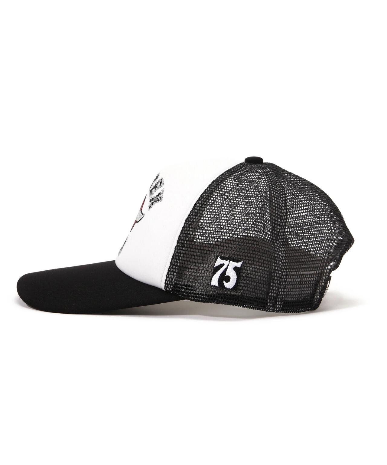 WOMAN/直営店限定》RHINESTONE VARSITY LOGO MESH CAP/ラインストーン