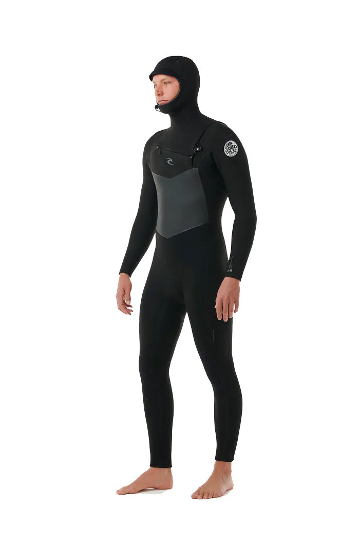 Rip Curl Dawn Patrol 5/4 Hooded Wetsuit - Black | Moment Surf Company