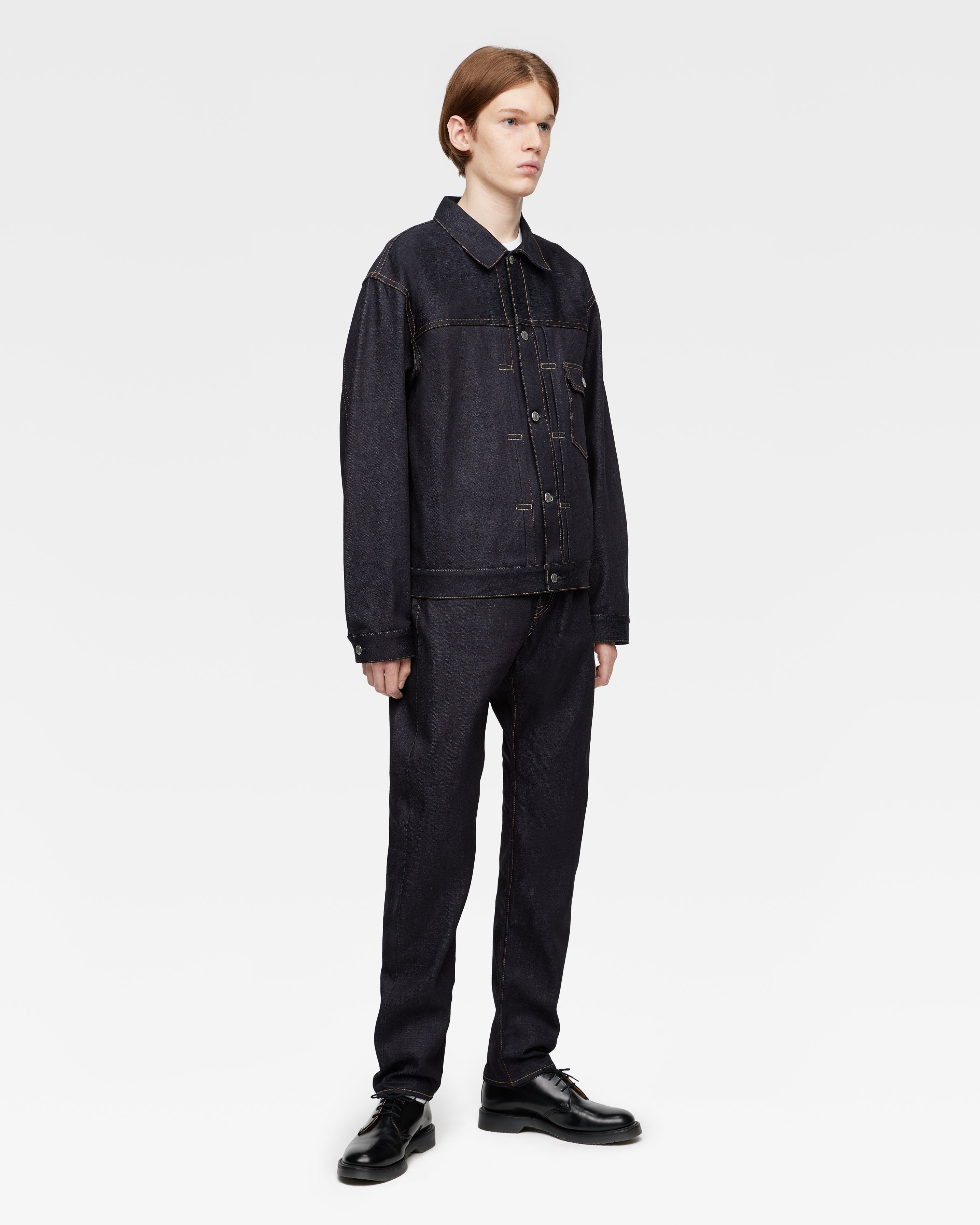 001 STANDARD DENIM JACKET 14.7oz – MOMOTARO JEANS