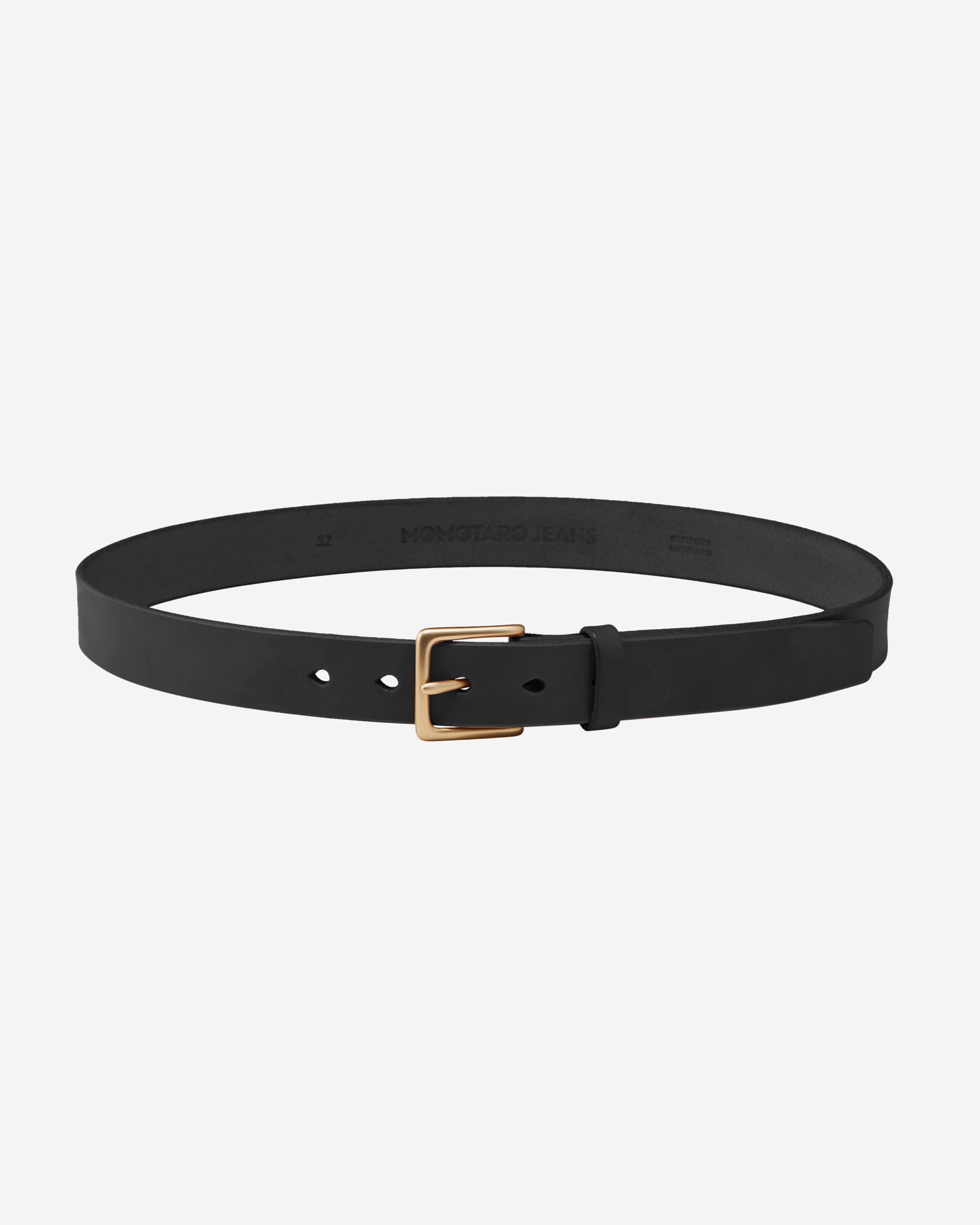LEATHER BELT - BENZ – MOMOTARO JEANS