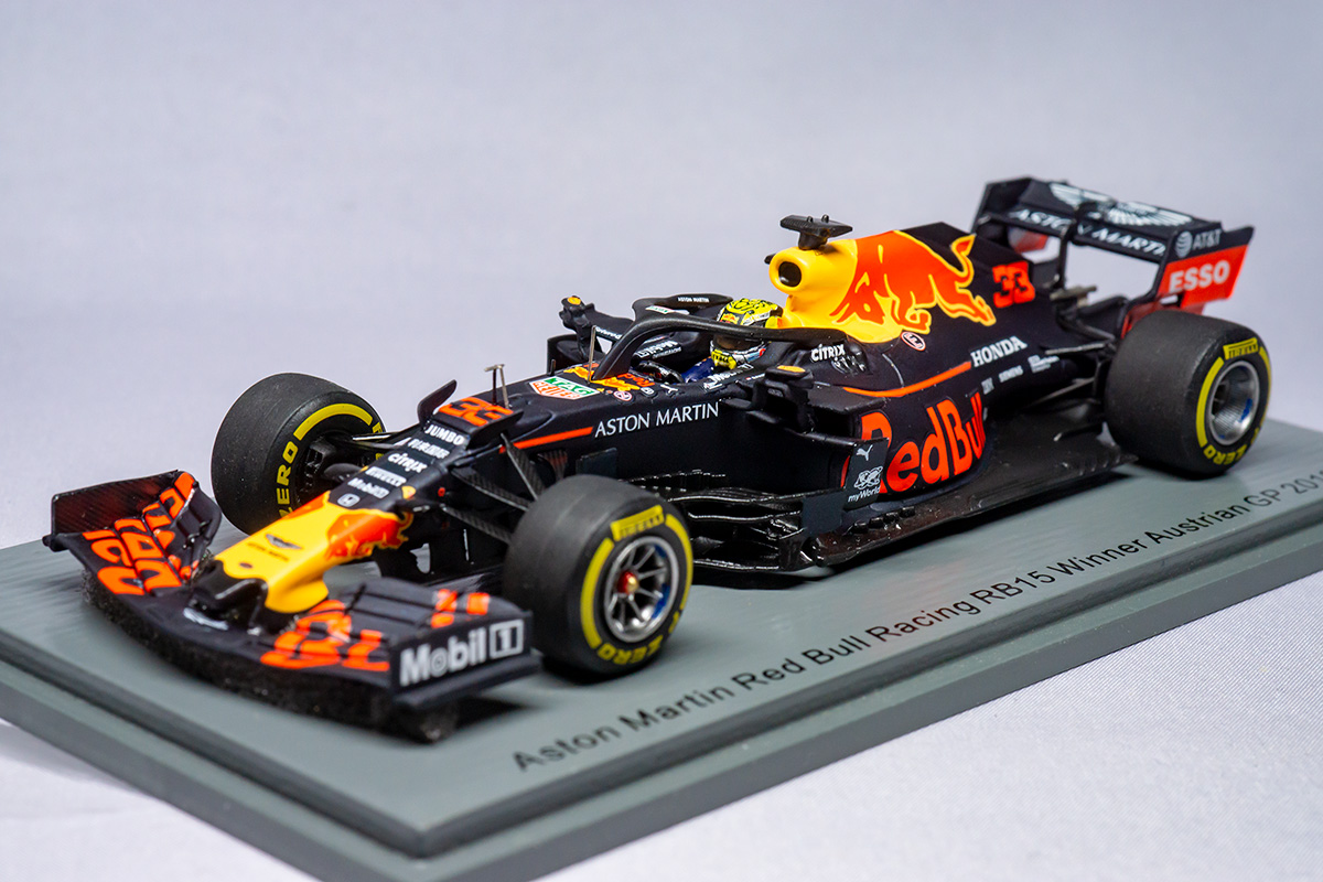 Spark Red Bull RB15 Honda M. Verstappen Winner Austrian GP 2019