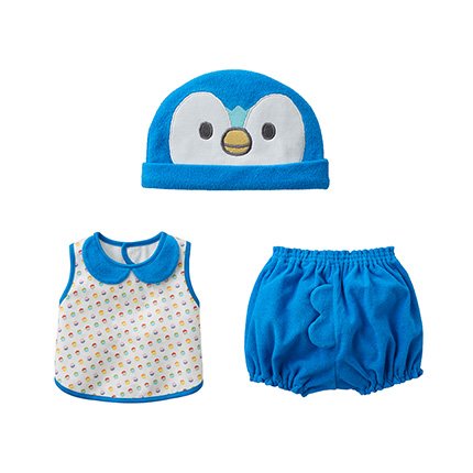 ギフトセット（ポッチャマエプロンスーツ＆帽子）│monpoke│モンポケ