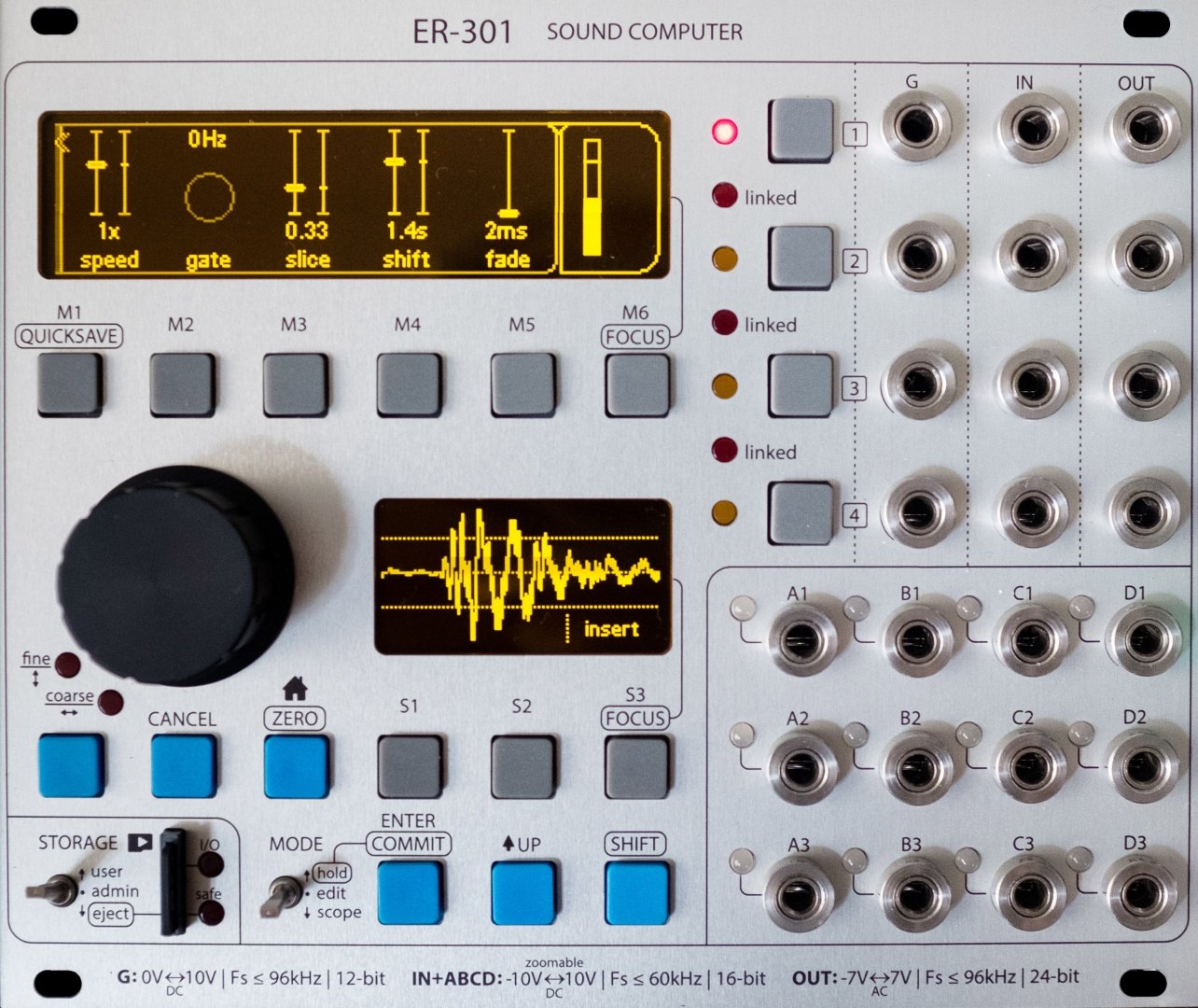 Orthogonal Devices ER-301 rev.10モジュラーシンセ Orthogonal