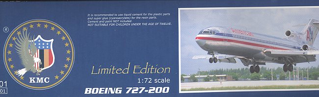 KMC 1/72 Boeing 727-200 Preview