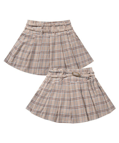 HOOK】for girls チェック柄ボックスプリーツミニスカート – 《公式