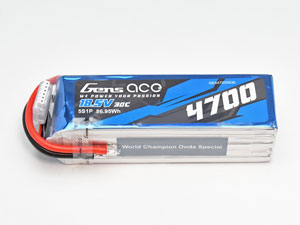 GensAce製リポバッテリー 5S 4700mAh 30C 【Onda Special】