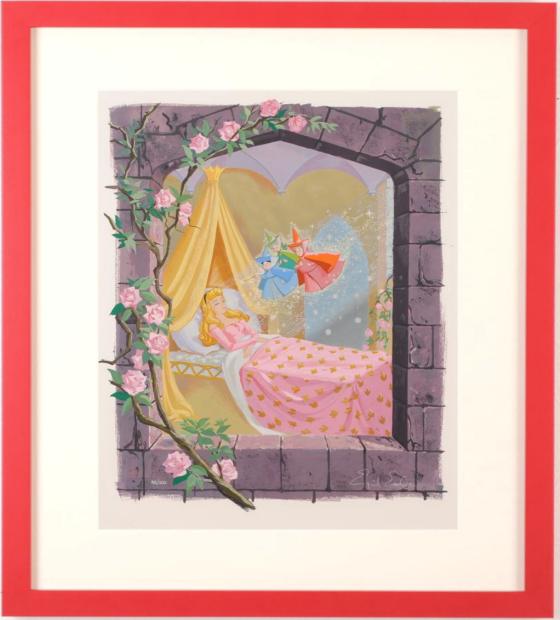 アイベン・ロールがシルクスクリーンの版画で制作したディズニーの絵