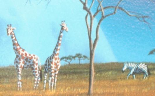 シム・シメールがジークレーの版画で制作したインテリアの絵画