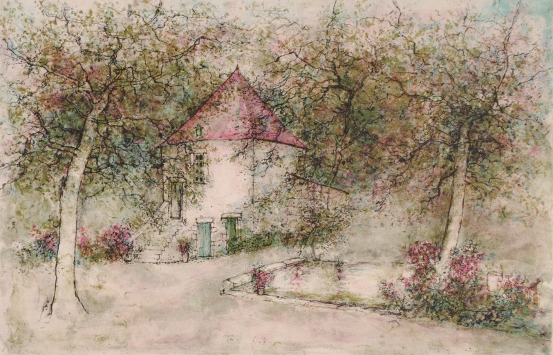 インテリアの絵画をリトグラフの版画で制作したベルナール・ガントナー