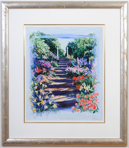 花の絵画をシルクスクリーンの版画で制作したチャールズ・ペニーの花の