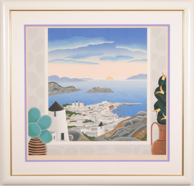 トーマス・マックナイト（Thomas McKnight）版画 サンセットヒル 【真