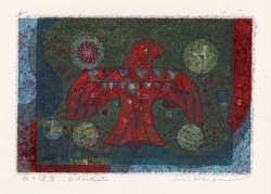 大場正男がペーパースクリーンの版画で制作した絵を通販で販売