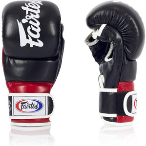 Fairtex Super Sparring Grappling MMA Gloves-FGV18-Top Grain