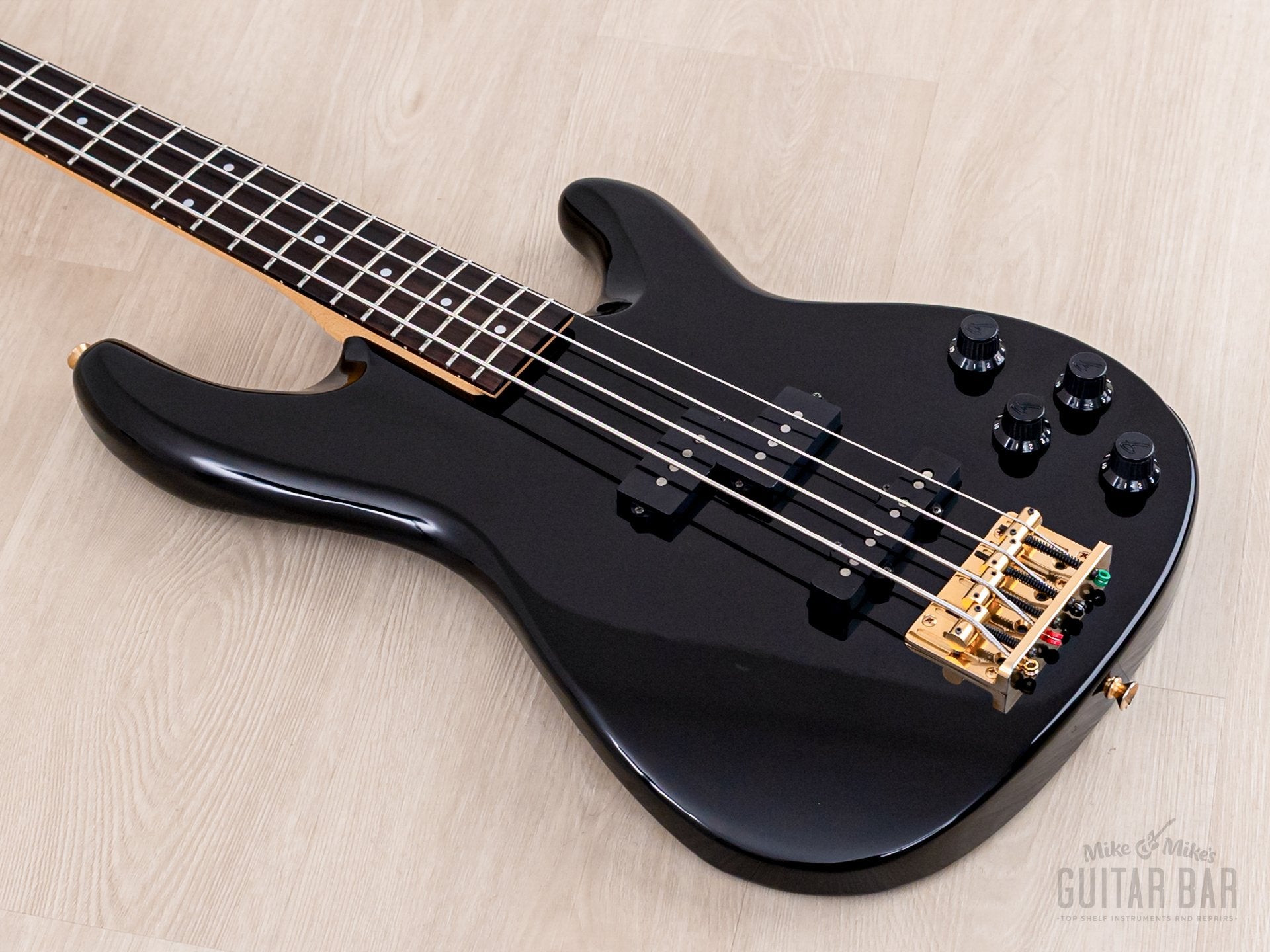 1989 Fender Pro Feel Jazz Bass Special PJM65 Vintage PJ Bass Black w/