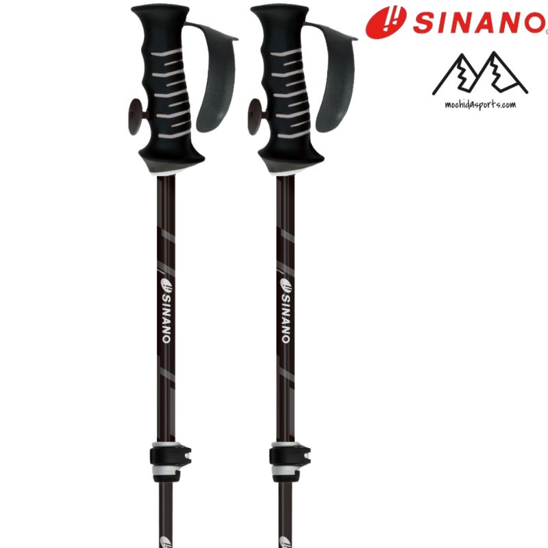 新品未使用オガサカ 伸縮式スキーポール LC-FS レッド 新品未使用