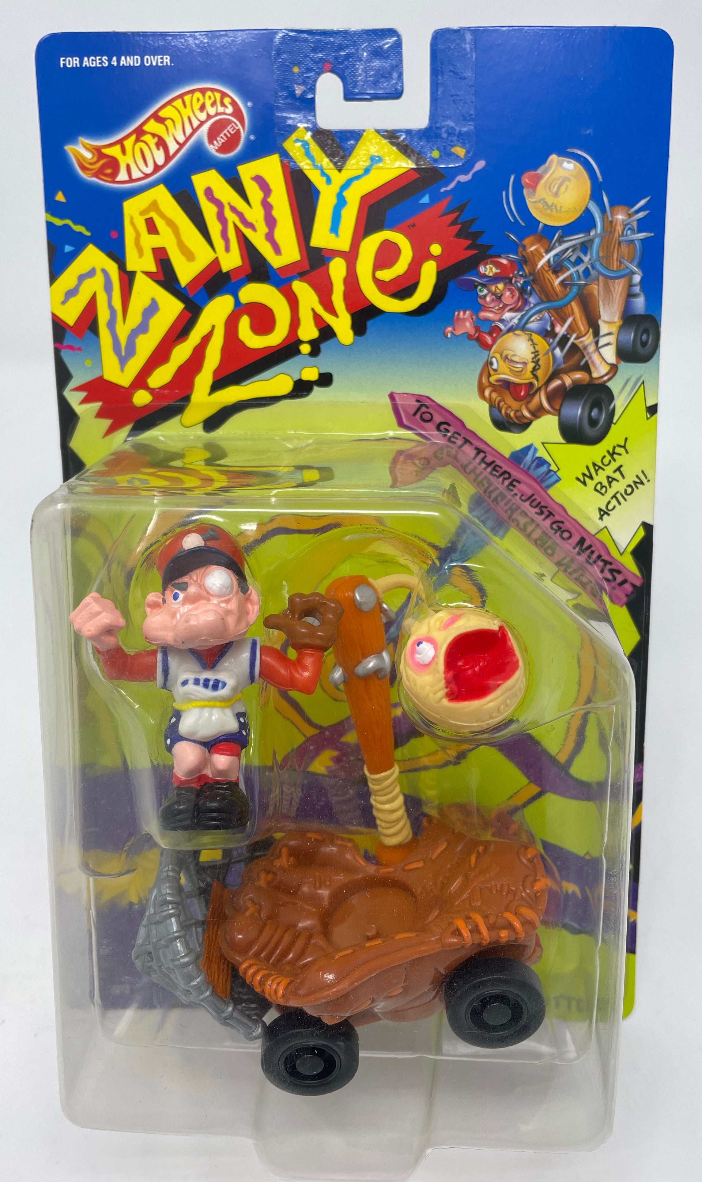 EZ OUT & HIS HEAVY HITTER - ZANY ZONE HOT WHEELS - 1991 MATTEL