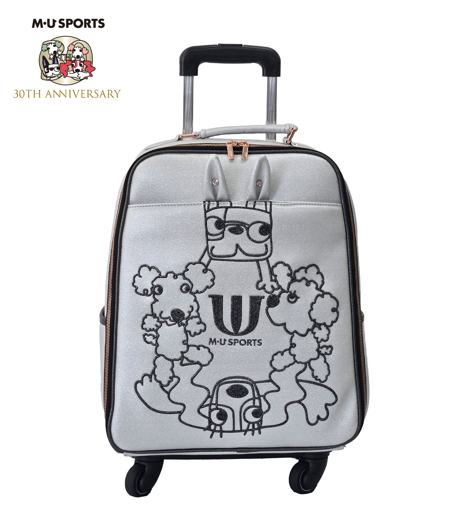 美品】MU SPORTS キャリーケース シンプル ホワイト ミエコ ウエサコ