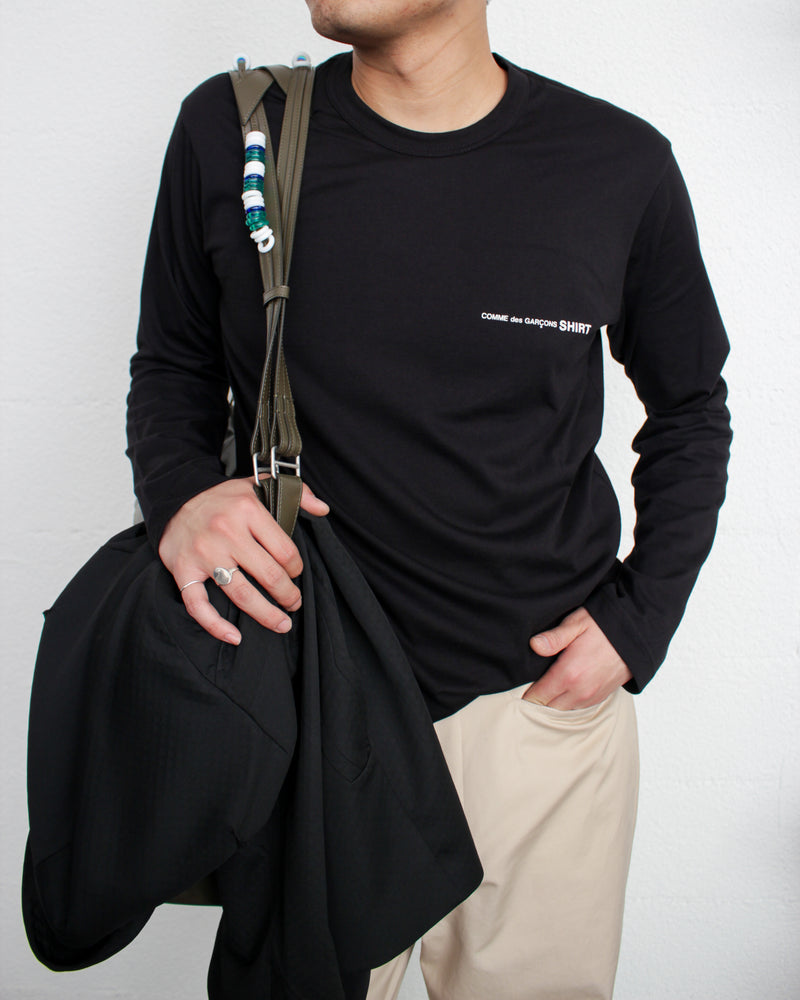 COMME DES GARÇONS SHIRT / COTTON JERSEY PLAIN WITH PRINTED CDG