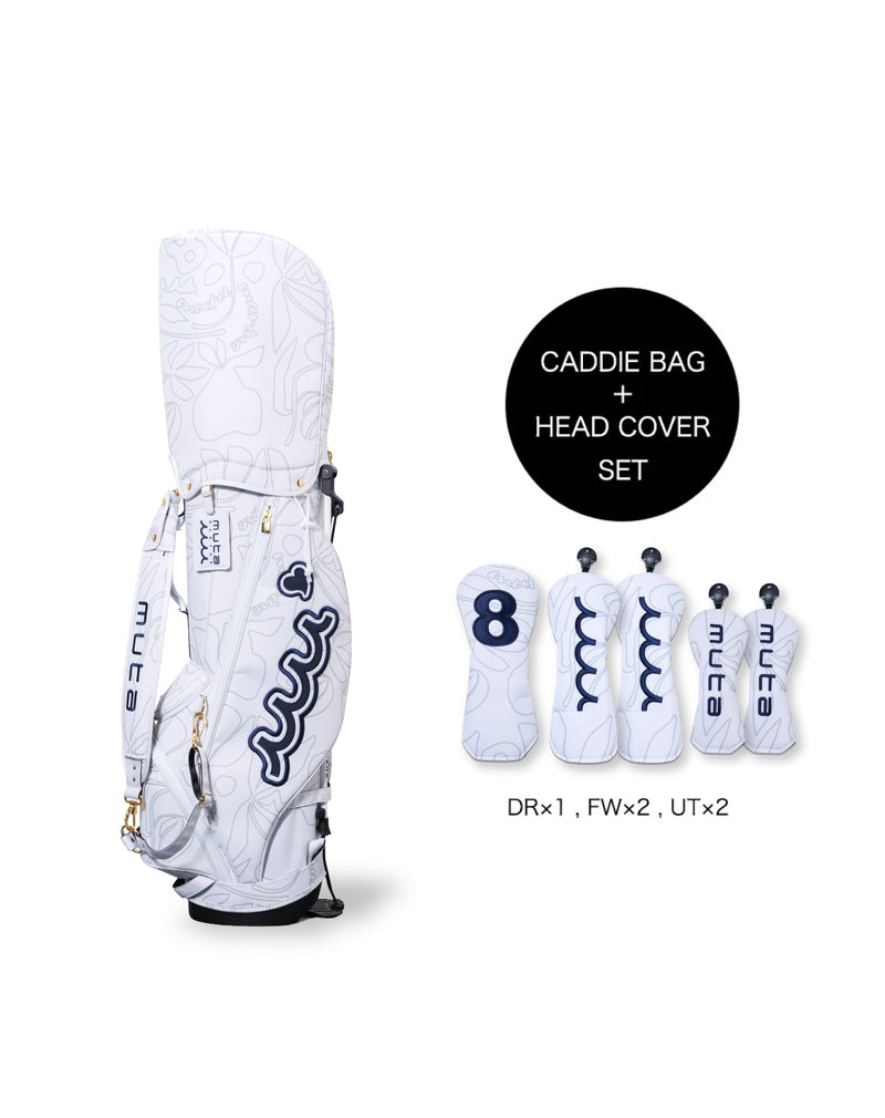 スタンドキャディバッグ＆ヘッドカバーセット(フローラル) [全3色