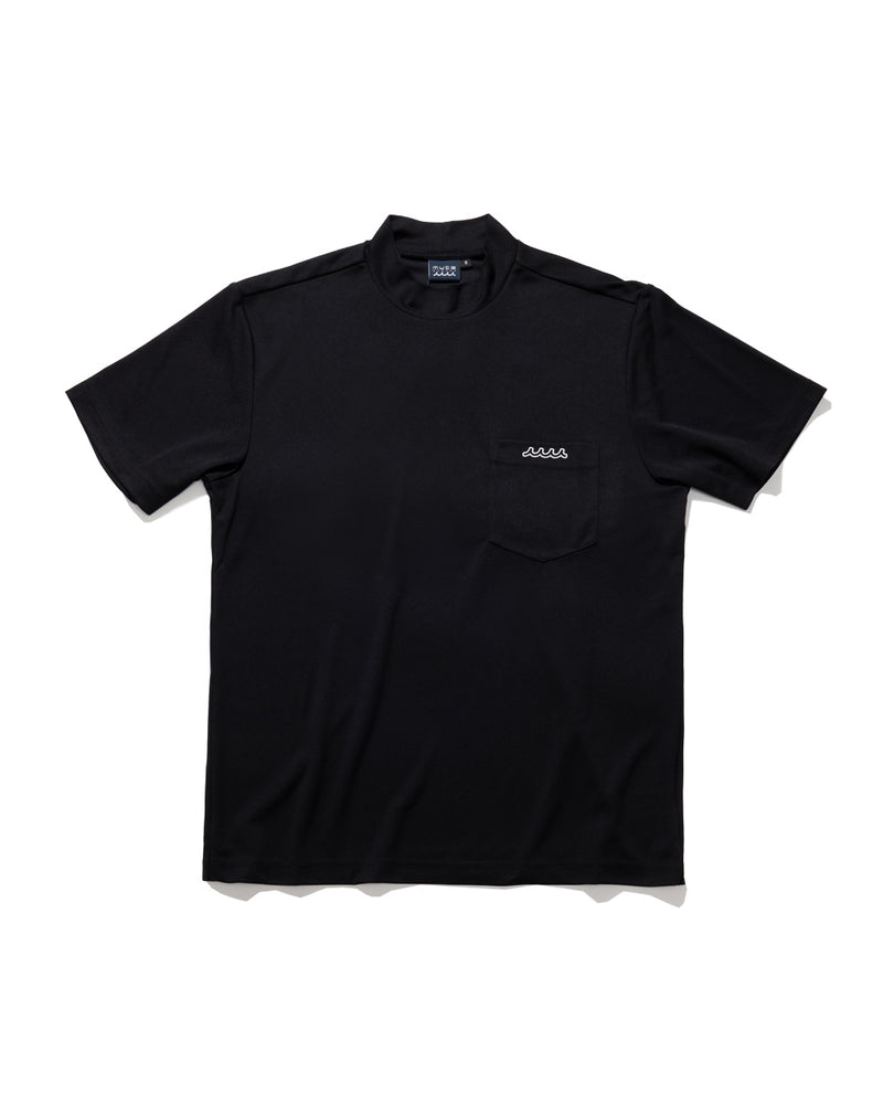 ラフロッグ バックフレームロゴモックネックシャツ M ラフロッグ