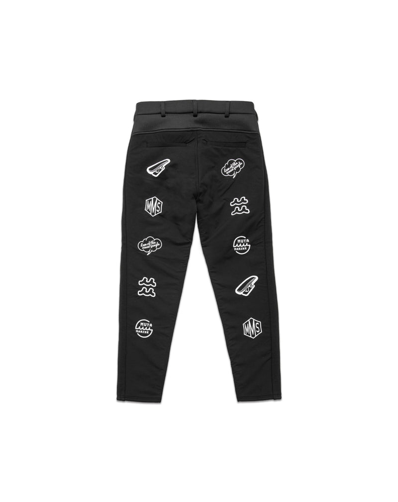 ナイロン切替ロゴ ボンディングスラックスパンツ [全3色] – muta