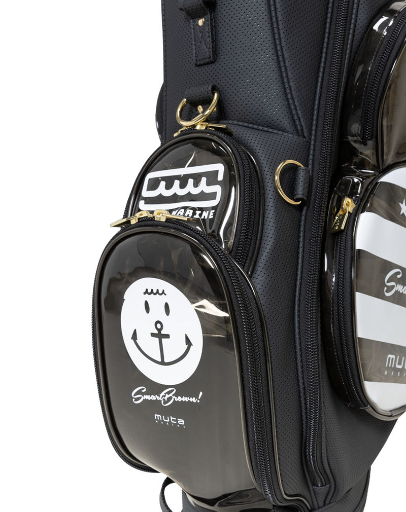 CONTINUA パンチングエシカルレザー クリア 8キャディバッグ [全3色