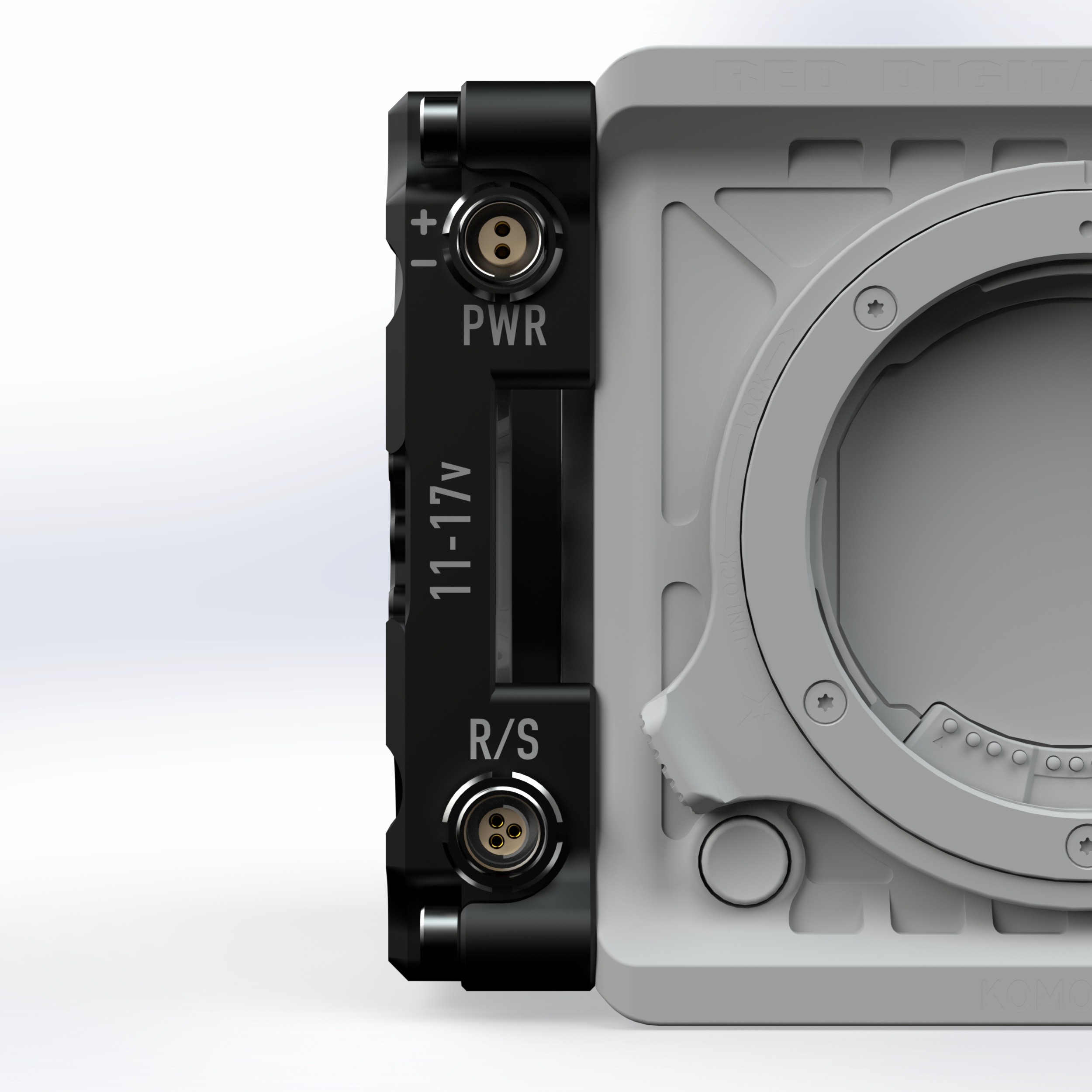 X-SIDE IO FOR KOMODO X (RED APPROVED) EXT expansion plate – MUTINY