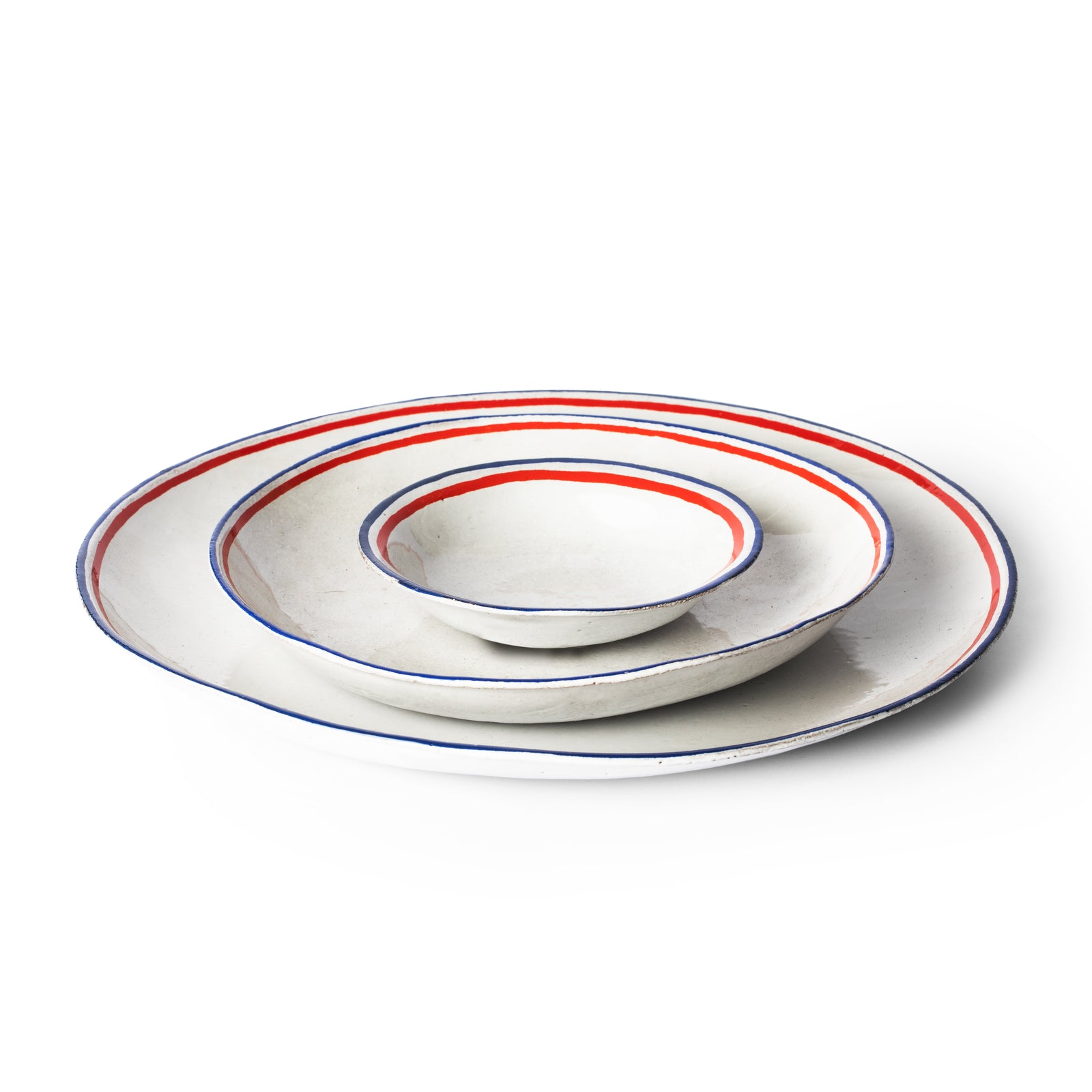 ASTIER DE VILLATTE // Tricolore Dinner Plate – N°2