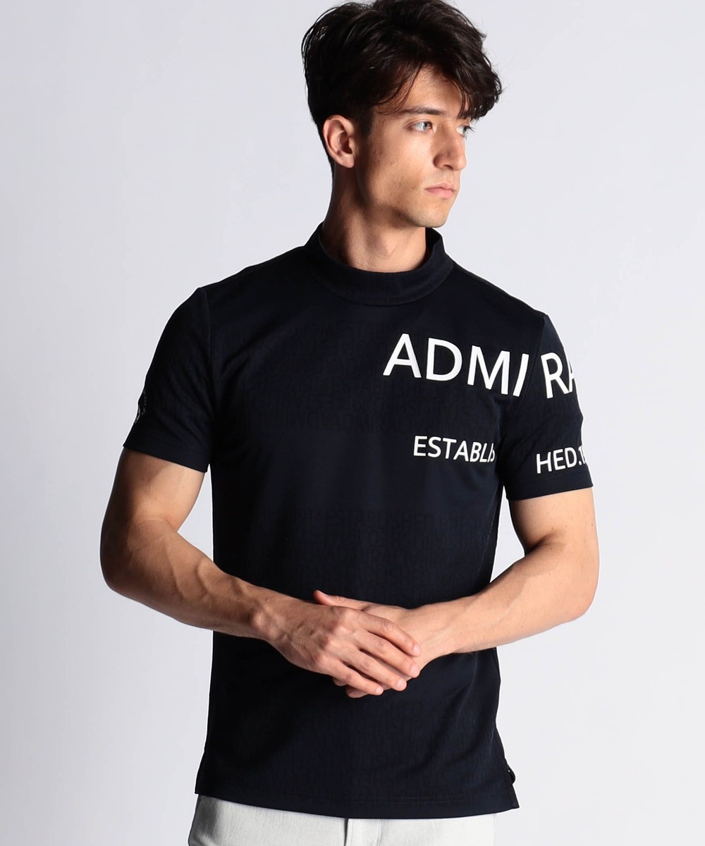 admiral 半袖Tシャツ Lサイズ ATMA517 ブラック スラッシュフロント