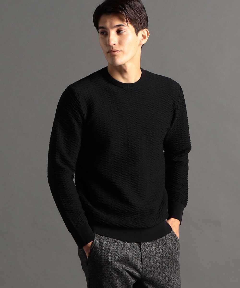 タックジャカード クルーネックニット｜ニット｜ニコル公式通販サイト