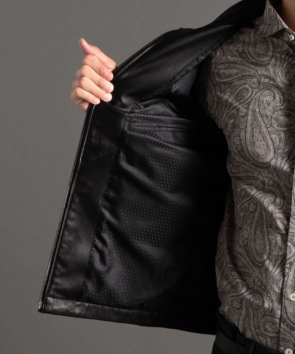 ex/tra】シープレザー ライダースブルゾン｜ライダース｜ニコル公式