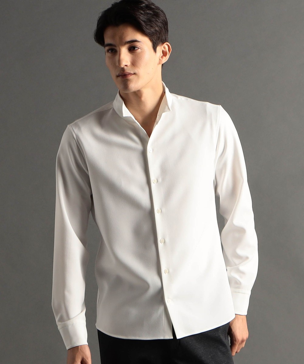 リネンライクブロード スタンドカラーシャツ｜シャツ/ブラウス｜ニコル