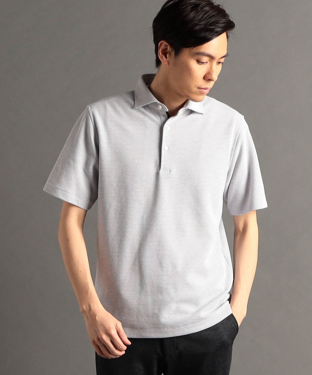 ハニカムボーダー 半袖ポロシャツ｜ポロシャツ｜ニコル公式通販サイト