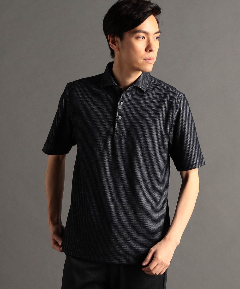 ハニカムボーダー 半袖ポロシャツ｜ポロシャツ｜ニコル公式通販サイト