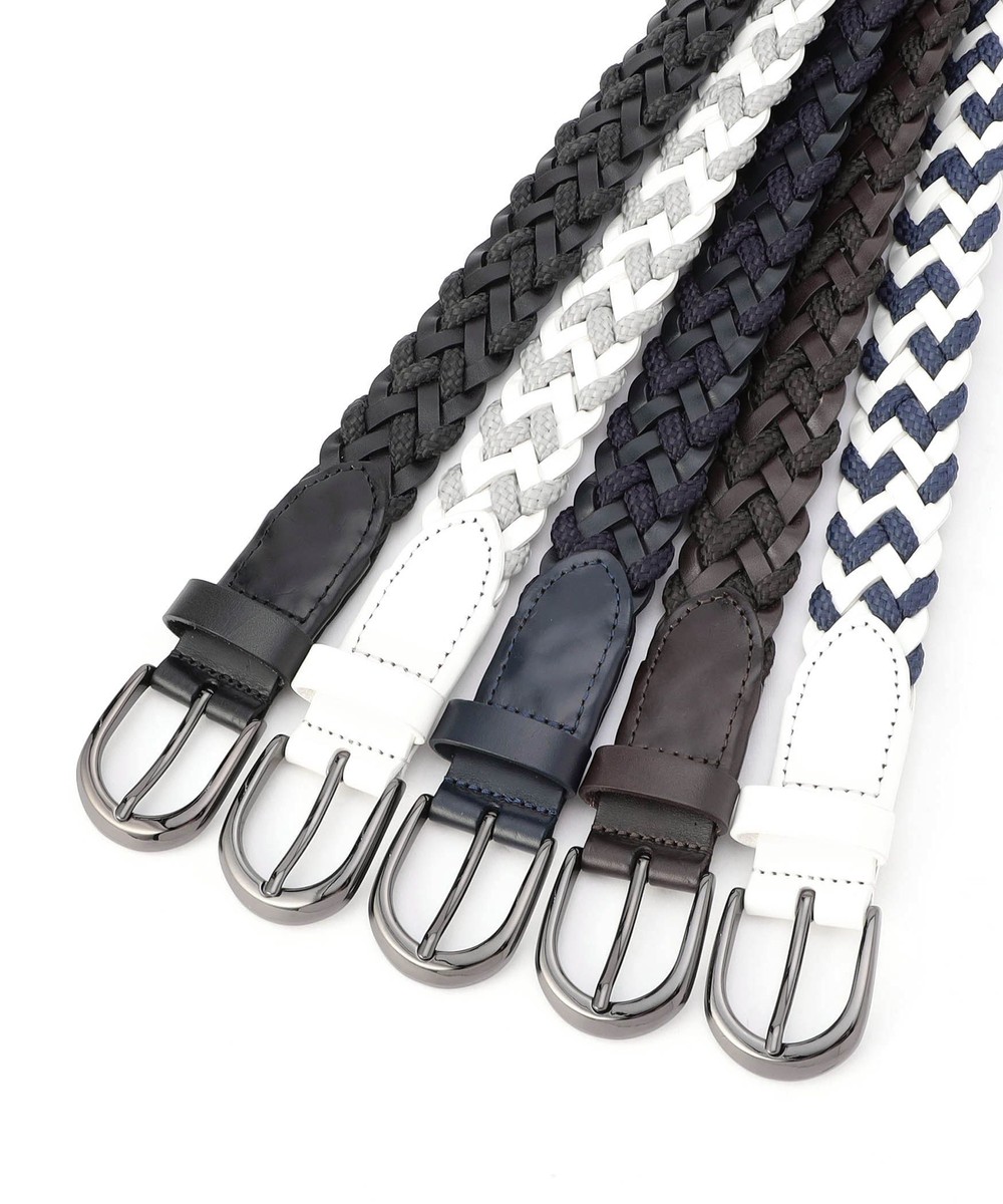 RIELABO】エンボスイタリアンレザー メッシュベルト｜ベルト｜ニコル